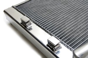 Mitsubishi Lancer Radiator - CSF - Aluminum with 2-Row Core and B-Tube Technology - Smooth Satin Finish - `08-`15