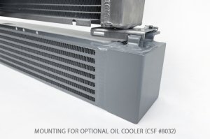 BMW 3 Series Radiator - CSF - All-Aluminum, 2-Row 42mm Core (B-Tube), includes oil cooler and 16-inch SPAL fan brackets - Satin - `99-`06 BMW 3 Series Radiator - CSF - All-Aluminum, 2-Row 42mm Core (B-Tube), includes oil cooler and 16-inch SPAL fan brackets - Satin - `99-`06