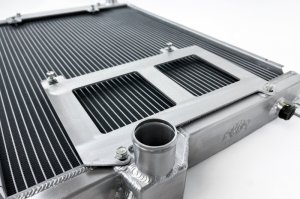 BMW 3 Series Radiator - CSF - All-Aluminum, 2-Row 42mm Core (B-Tube), includes oil cooler and 16-inch SPAL fan brackets - Satin - `99-`06 BMW 3 Series Radiator - CSF - All-Aluminum, 2-Row 42mm Core (B-Tube), includes oil cooler and 16-inch SPAL fan brackets - Satin - `99-`06