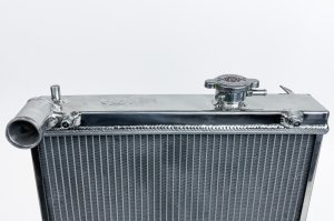 Mitsubishi Lancer Radiator - CSF - 1/2 Size - Polished - `03-`07