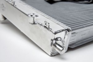 Cadillac CTS-V Radiator - CSF - High-Performance All-Aluminum with 2-Row 42mm Core and B-Tube Technology - Smooth Satin Finish - `09-`14
