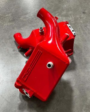 BMW M5 Charge Air Coolers - CSF - Twin - Bengal Red Gloss - `16-`21