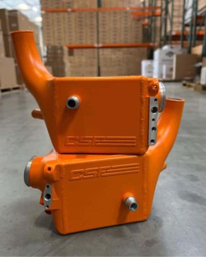 BMW M5 Charge-Air-Cooler Set - CSF - Twin - Fire Orange Matte - `16-`21