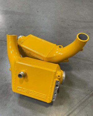 BMW M8 Charge Air Cooler - CSF - Twin - Mustard Yellow - `17-`21
