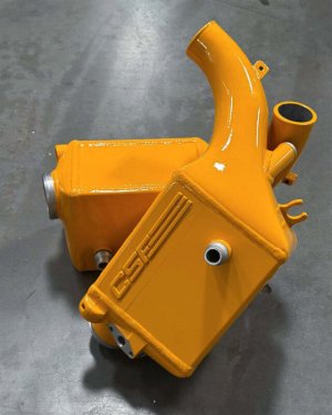 BMW M8 Charge Air Coolers - CSF - Twin - Nitro Yellow - `17-`21