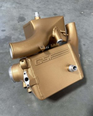 BMW M5 Charge Air Coolers - CSF - Twin - Poly Gold Satin - `16-`21