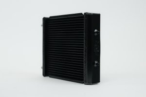 Cadillac CTS Radiator - Front - CSF - High-Performance Auxiliary, 2-Row 42mm Core, B-Tube Technology - Matte Black - `13-`19