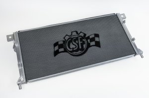 Ford Ranger Radiator - CSF - Heavy Duty All-Aluminum, 2-Row 42mm Core, Ultra-Efficient 5mm Fins, B-Tube Technology - Hand Brushed Satin - `24-`27