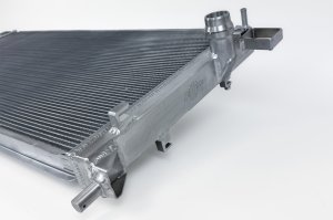 Ford Ranger Radiator - CSF - Heavy Duty All-Aluminum, 2-Row 42mm Core, Ultra-Efficient 5mm Fins, B-Tube Technology - Hand Brushed Satin - `24-`27