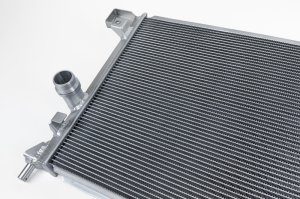 Ford Ranger Radiator - CSF - Heavy Duty All-Aluminum, 2-Row 42mm Core, Ultra-Efficient 5mm Fins, B-Tube Technology - Hand Brushed Satin - `24-`27