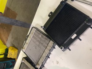 BMW M3 Auxiliary Radiator - Left or Right - CSF - All-Aluminum, 2-Row 42mm B-Tube Core with Rock Guards - Satin Black - `15-`18