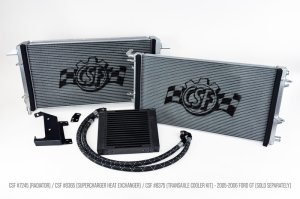 Ford GT Transmission Oil Cooler Kit - CSF - High-Performance - Satin Black - `05-`06