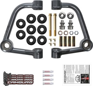 Ford F-150 Suspension Control Arm Kit - Camburg - 1.25in Performance Uniball - Steel gray - `04-`08