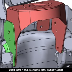 Ford F-150 Coilover Suspension Kit - Camburg - Raptor Conversion Weld-in Coil Bucket - Black - `09-`14