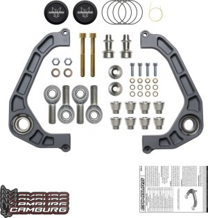 Ford F-150 Suspension Control Arm Kit - Camburg - KINETIK V2 Performance Billet Uniball - Gun Metal Gray - `04-`20