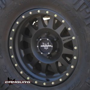 Chevrolet 1500 Hub Upgrade Kit - Front - Camburg - Race Series 14mm studs - Matte Black - `99-`18