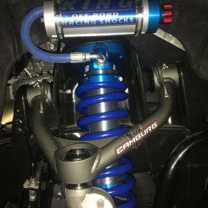 GMC Colorado Suspension Control Arm Kit - Camburg - 1.25in Performance Uniball Upper Arms - Steel gray - `15-`22