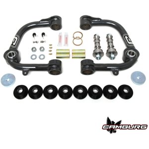 Toyota Tacoma Suspension Control Arm Kit - Camburg - Performance Uniball Upper Arms - Steel gray powder-coated - `96-`04