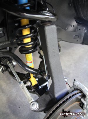 Toyota Tacoma Performance Spindle Kit - Front - Camburg - CNC Machined 4 in Lift 3/4 in wider per side - Powder-coated finish - `05-`23