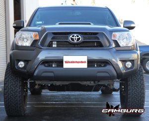 Toyota Tacoma Performance Spindle Kit - Front - Camburg - CNC Machined 4 in Lift 3/4 in wider per side - Powder-coated finish - `05-`23