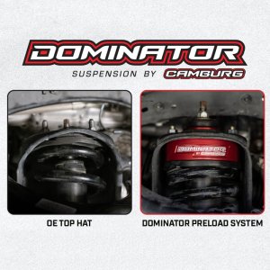 Toyota Tundra Coil Spring Spacer Kit - Front - Camburg - Dominator Preload System - Red - `07-`21