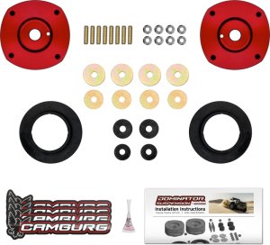 Toyota Tundra Coil Spring Spacer Kit - Front - Camburg - Dominator Preload System - Red - `07-`21
