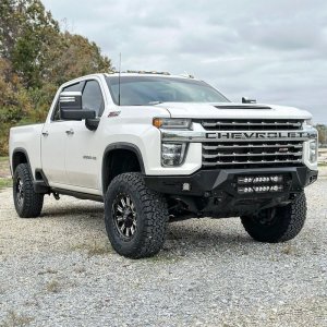 Chevrolet Silverado 3500 HD Suspension Lift Kit - Cognito - 3 Inch Performance Leveling Kit + Fox PS 2.0 IFP - Semi-gloss Black - `01-`13
