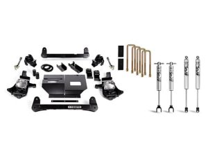 Chevrolet Silverado 3500HD Suspension Lift Kit - Cognito - Standard Lift + Fox PSMT 2.0 Shocks - Semi-gloss black - `11-`19