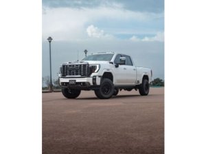 GMC Sierra 3500 Suspension Lift Kit - Front + Rear - Cognito - Ball Joint SM Series Upper Control Arm Kit + Fox PS 2.0 IFP - Semi-gloss black - `20-`24