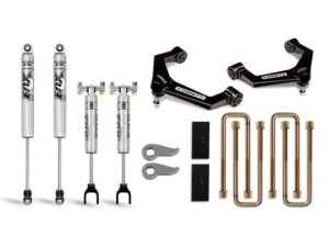 GMC Sierra 3500HD Suspension Lift Kit - Front + Rear - Cognito - Ball Joint UCA + Fox PS 2.0 IFP - Semi-gloss black - `20-`24 GMC Sierra 3500HD Suspension Lift Kit - Front + Rear - Cognito - Ball Joint UCA + Fox PS 2.0 IFP - Semi-gloss black - `20-`24