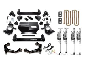 Chevrolet Silverado 3500 Suspension Lift Kit - Cognito - 4in Perf Lift Kit w/ Fox PSRR 2.0 Shocks - Semi-Gloss Black - `20-`24
