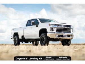 Chevrolet Silverado 3500 HD Suspension Lift Kit - Front + Rear - Cognito - Premier Leveling Kit w/ Fox PSRR 2.0 - semi-gloss black - `20-`24