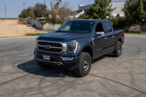 Ford F-150 Suspension Lift Kit - Front - Cognito - 2.5 Inch Standard Leveling Kit with Uniball SM Series Upper Control Arm Kit - Semi-gloss Black - `21-`23