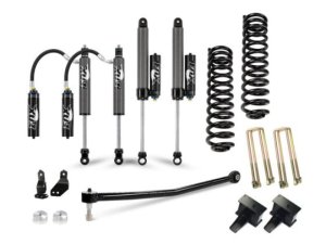 Ford F-250 Suspension Lift Kit - Front + Rear - Cognito - 3in Elite Lift Kit w/ Fox FSRR 2.5 Shocks - Semi-Gloss Black - `20-`24