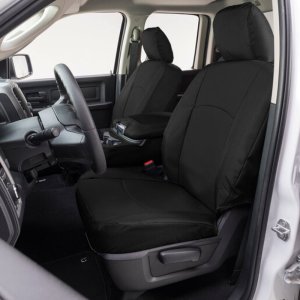 Chevrolet Silverado Seat Covers - Front - Covercraft - Endura PrecisionFit - Black/Black - `19-`21