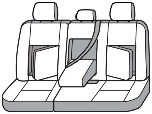 Chevrolet Silverado Seat Cover - Second Row - Covercraft - Carhartt Super Dux Precision Fit - `19-`25
