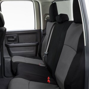 Chevrolet Silverado Seat Covers - Second Row - Covercraft - Endura PrecisionFit Custom - Black/Black - `19-`24