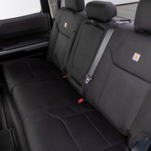 Toyota Tacoma Seat Covers - Second Row - Covercraft - Carhartt Super Dux PrecisionFit - Black - `16-`23