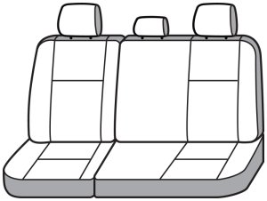 Toyota Tacoma Seat Covers - 2nd Row - Covercraft - Carhartt Super Dux PrecisionFit Custom - Gravel - `24-`26
