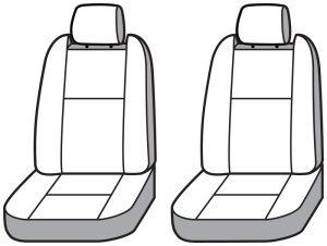 Toyota 4Runner Seat Covers - 1st Row - Covercraft - Carhartt PrecisionFit - Gravel - `25-`26