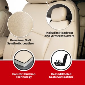 Toyota Grand Highlander Seat Covers - Second Row - Covercraft - Leatherette PrecisionFit Custom - `24-`26