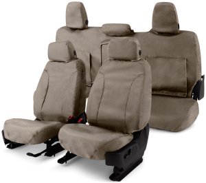 Mercedes-Benz Sprinter Seat Covers - Front - Covercraft - Enduro Waterproof Custom - Taupe - `19-`26