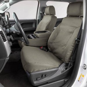Chevrolet Equinox Seat Cover - Front - Covercraft - Polycotton SeatSaver Custom - Misty Grey - 2023+