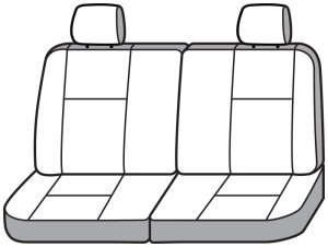 Ford Transit Seat Covers - Third Row - Covercraft - Polycotton SeatSaver - Grey - `19-`23