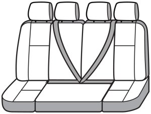 Ford Transit Seat Covers - Third Row - Covercraft - Polycotton SeatSaver - Misty Grey - `15-`26