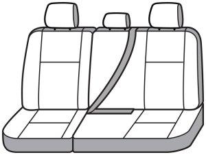 Toyota Tacoma Seat Cover - Covercraft - SeatSaver Custom Polycotton - Charcoal - `24-`25