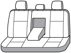 Hyundai Sonata Seat Cover - Second Row - Covercraft - Endura Waterproof - `21-`26