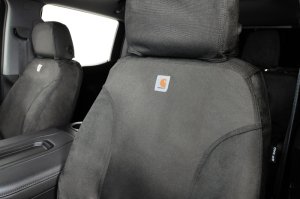 Toyota Tundra Seat Cover - Front - Covercraft - Carhartt Super Dux SeatSaver - Gravel - `14-`21