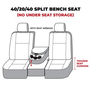 Dodge RAM 2500 Seat Cover - Front - Covercraft - Carhartt Super Dux SeatSaver - Gravel - `13-`16