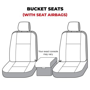 Ford F150 Seat Cover - Front - Covercraft - Super Dux SeatSaver - Gravel - `19-`20